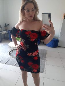 Trying On My New Dress